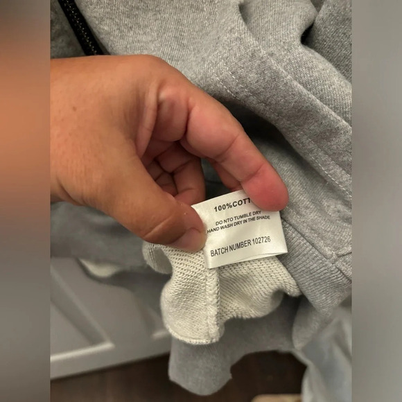 Cole Buxton Men's Lightweight Zip Hoody in Grey - Picture 5 of 7